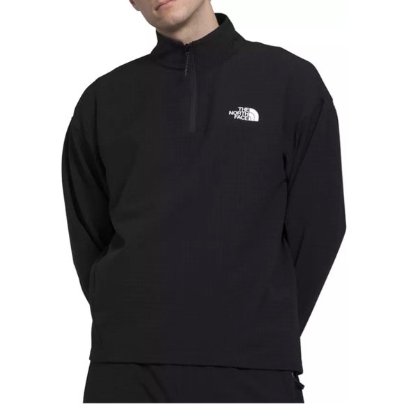Men's North Face 1/4 Quarter Zip Gridded Fleece Pullover Sweater Top Size Medium - Picture 1 of 6